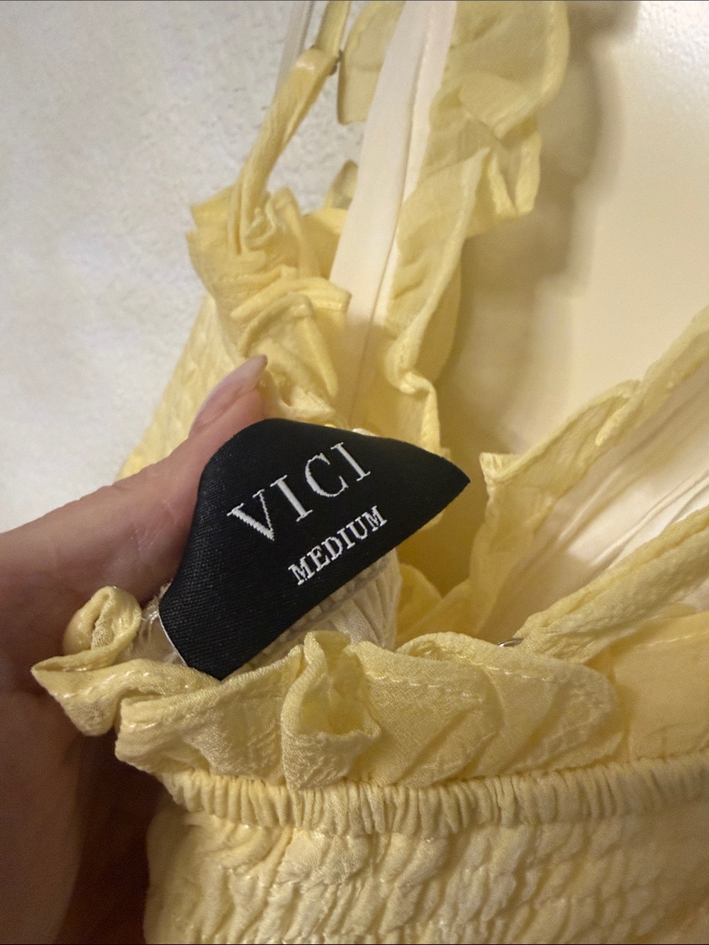 Vici Yellow Ruffle Trim Maxi Dress - Picture 10 of 11